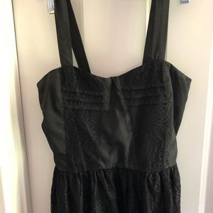 Comfy black mini dress